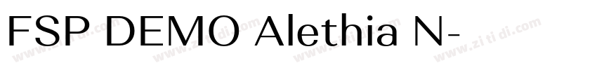 FSP DEMO Alethia N字体转换 FSP DEMO Alethia N字体转换